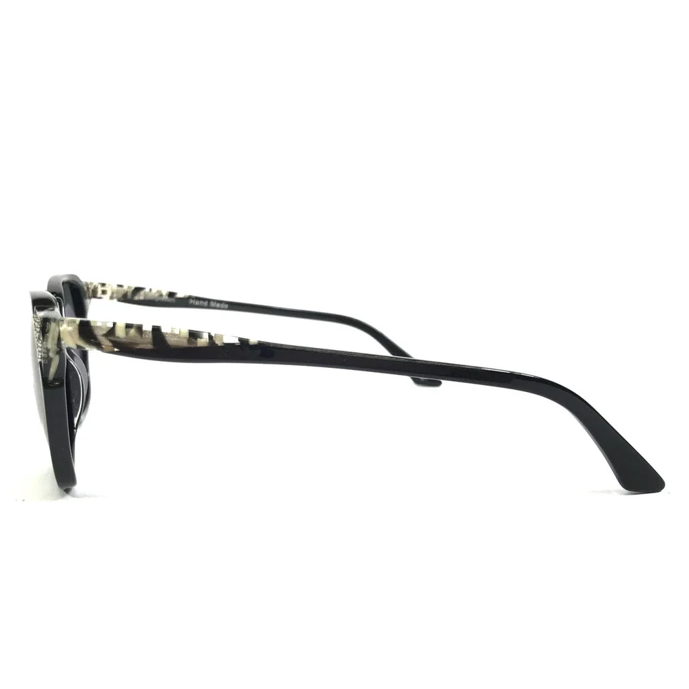 BOZ Sunglasses DESTINY 0005 Black Ivory with Pins Frames with Dark Gray Lenses